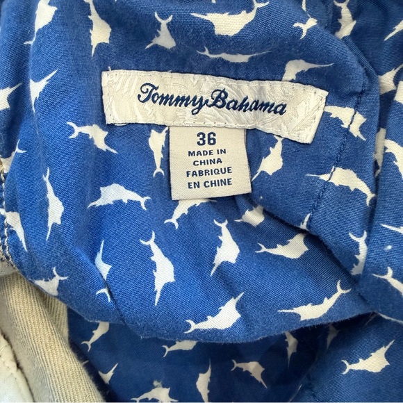 Tommy Bahama Linen Cotton Chino Shorts Light Khaki Size 36 - Picture 10 of 12